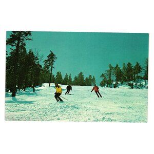 Ski Maines Big Three Postcard Sugarloaf Squaw Saddleback Trail Published Bromley